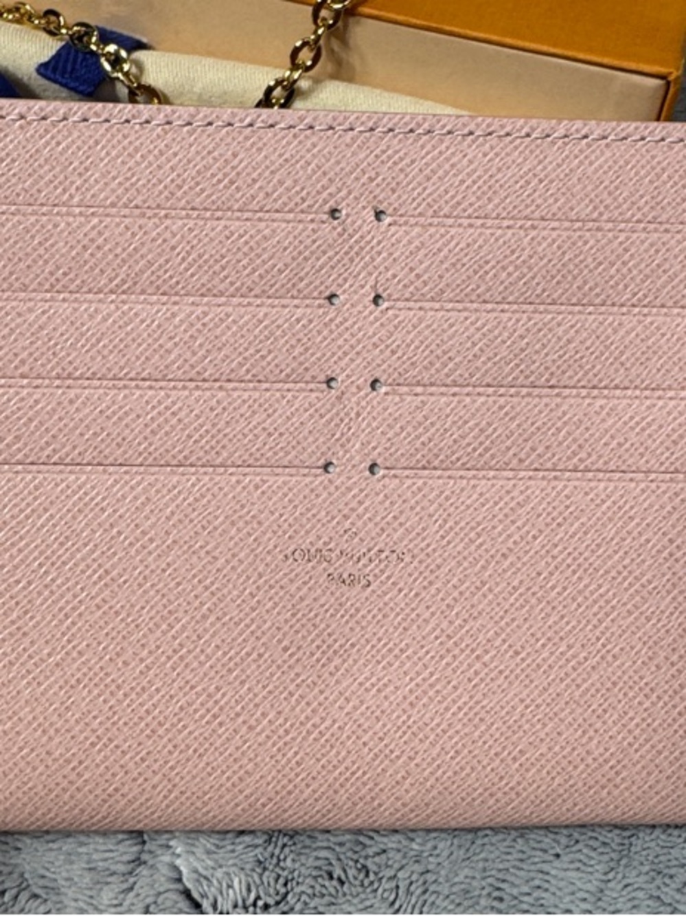 Louis Vuitton Damier Azur Pochette Félicie - LIKE NEW - FULL SET - Picture 14 of 16